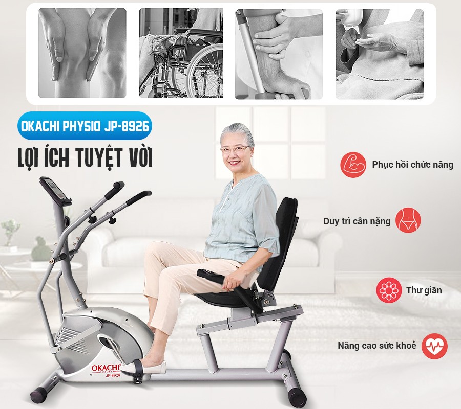 Xe đạp tập thể dục OKACHI PHYSIO JP-8926